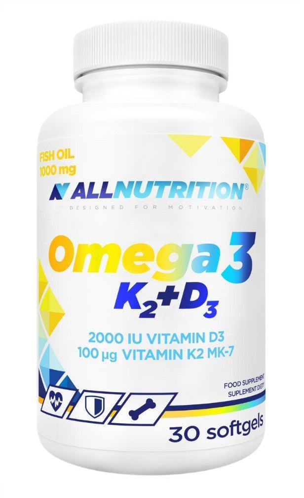 Allnutrition Omega 3, K2+D3 30 softgels- Lillys Pharmacy and Health Store