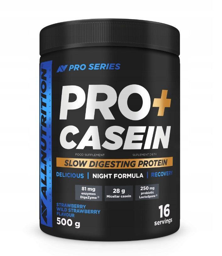 Allnutrition Pro+ Casein, Strawberry - Wild Strawberry - 500g