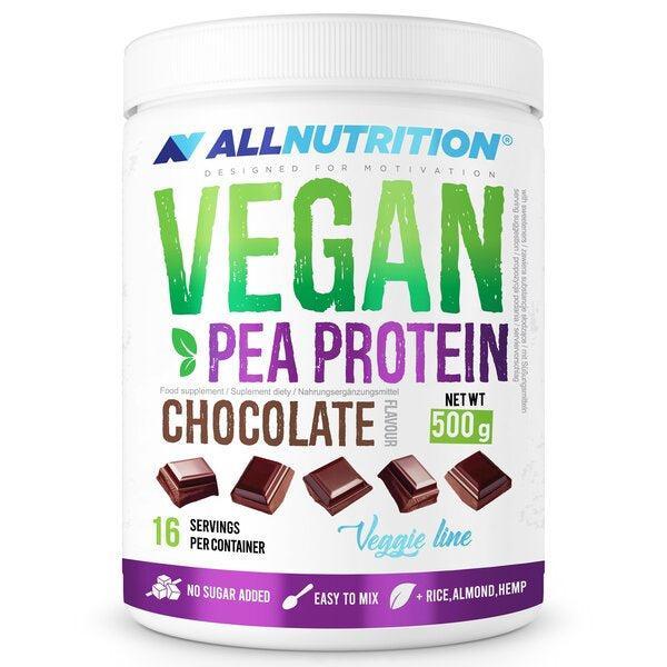 Allnutrition Vegan Pea Protein, Chocolate 500g- Lillys Pharmacy and Health Store