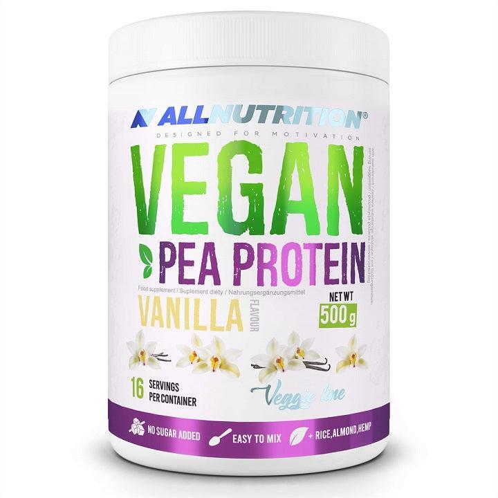 Allnutrition Vegan Pea Protein, Vanilla 500g- Lillys Pharmacy and Health Store