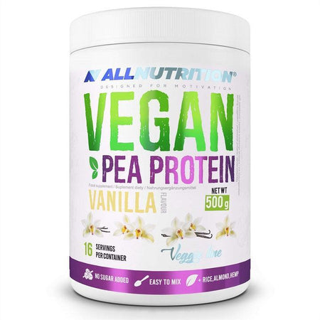 Allnutrition Vegan Pea Protein, Vanilla 500g- Lillys Pharmacy and Health Store