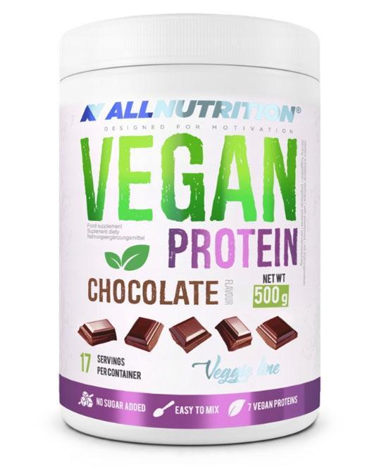 Allnutrition Vegan Protein, Chocolate 500g- Lillys Pharmacy and Health Store