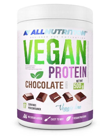 Allnutrition Vegan Protein, Chocolate 500g- Lillys Pharmacy and Health Store