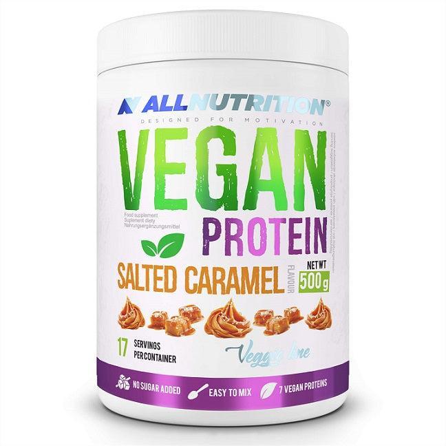 Allnutrition Vegan Protein, Salted Caramel 500g- Lillys Pharmacy and Health Store