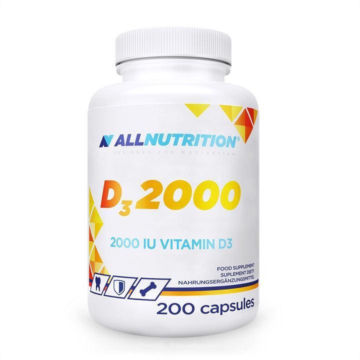 Allnutrition Vit D3 2000, 2000 IU 200 caps- Lillys Pharmacy and Health Store