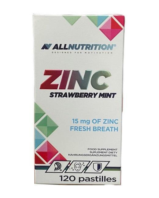 Allnutrition Zinc, 15mg (Strawberry Mint) 120 pastilles- Lillys Pharmacy and Health Store