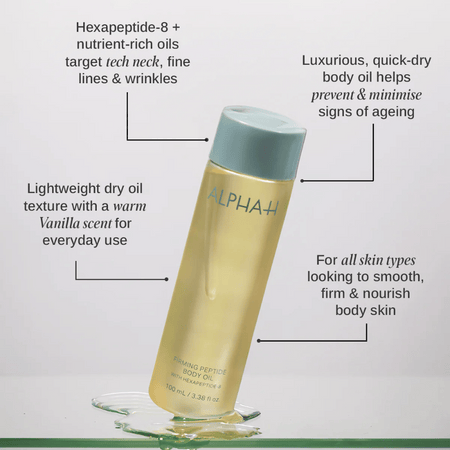Alpha-H Firming Peptide Body Oil 100ml- Lillys Pharmacy and Health Store