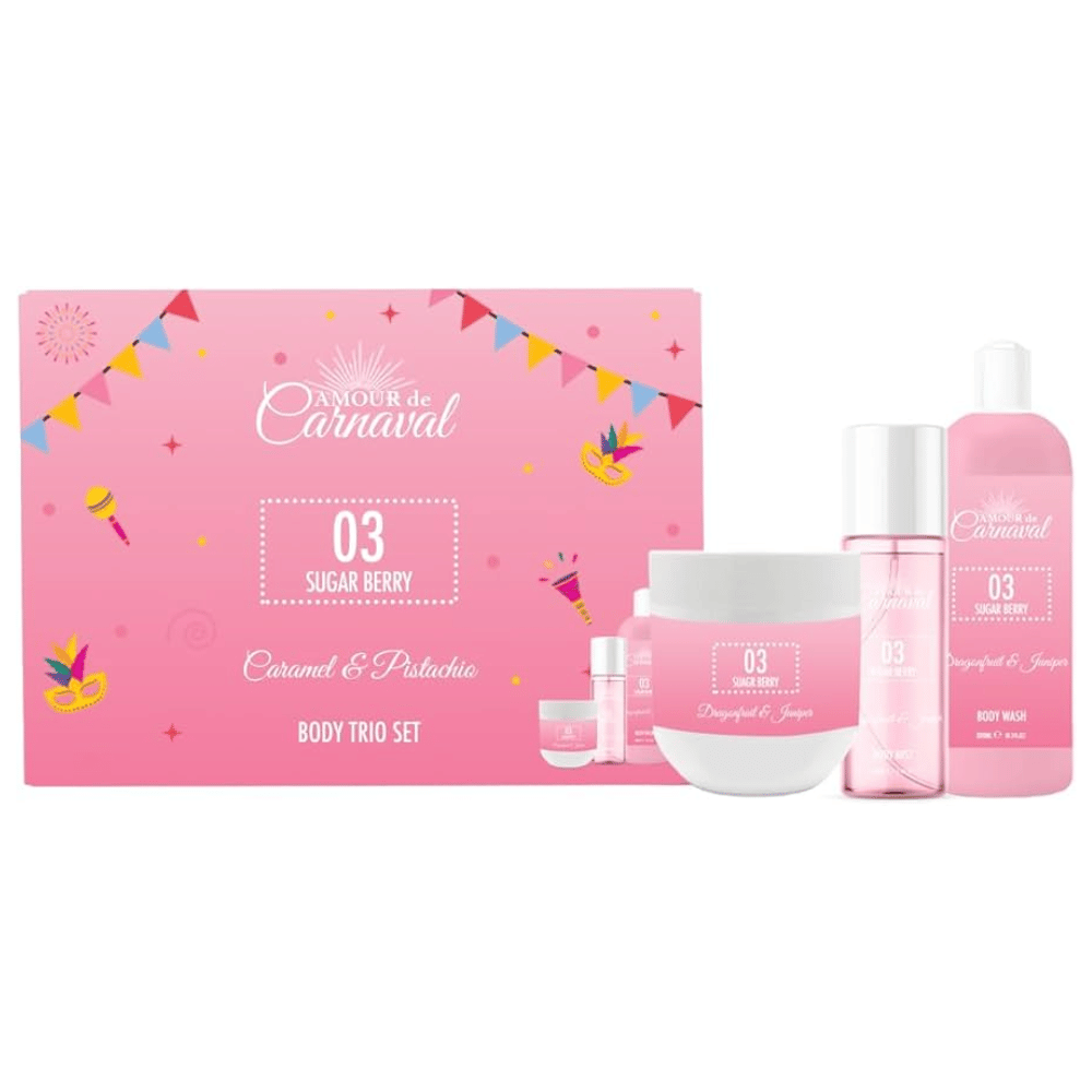 Amour De Carnaval Sugar Berry Body Care Gift Set- Lillys Pharmacy and Health Store