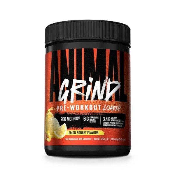 Animal Grind Pre - Workout Loaded, Lemon Sorbet - 476.5g - Lilly’s Pharmacy & Health Store