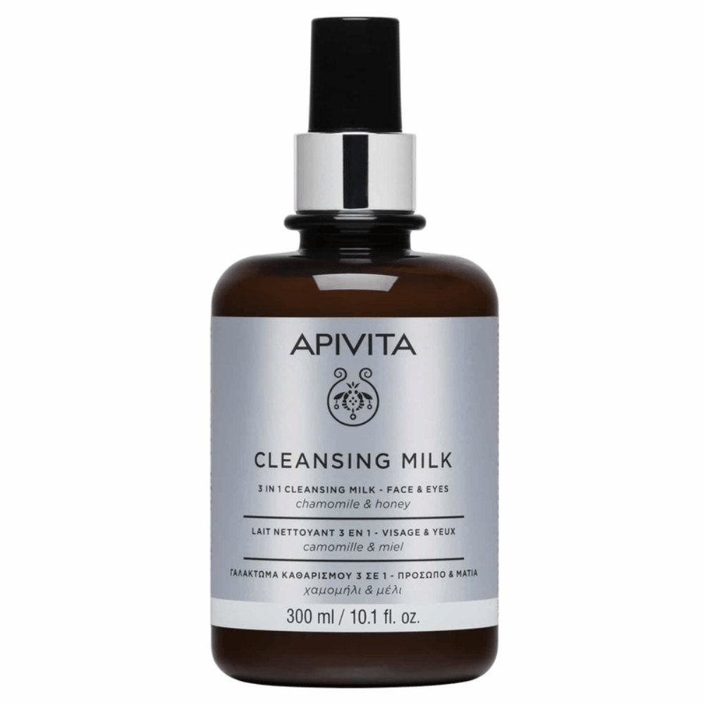Apivita 3 in 1 Cleansing Milk 300ml – Face & Eyes- Lillys Pharmacy and Health Store