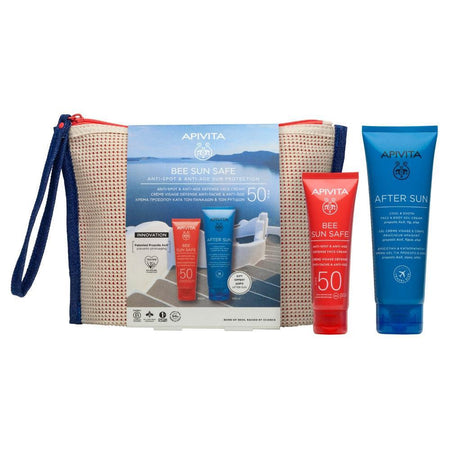 Apivita BEE SUN SAFE Bee Sun Safe Anti-Spot & Anti-Age Sun Protection Spf50 Set- Lillys Pharmacy and Health Store