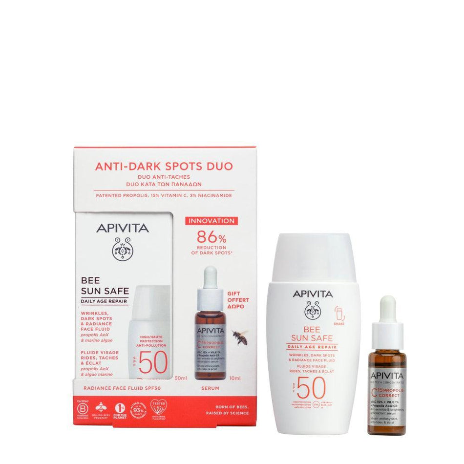 Apivita BEE SUN SAFE Daily Age Repair SPF50 Duo- Lillys Pharmacy and Health Store