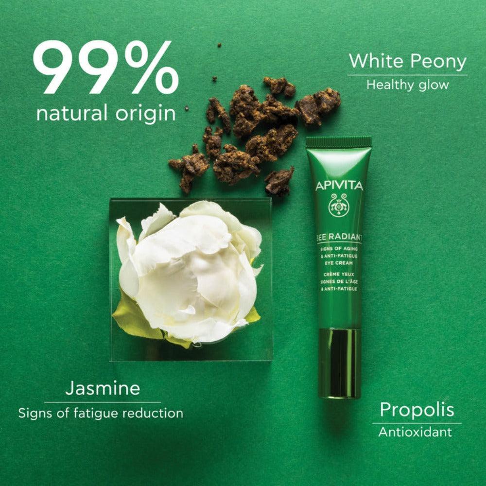 Apivita Bee Radiant Peony Eye 15ml- Lillys Pharmacy and Health Store