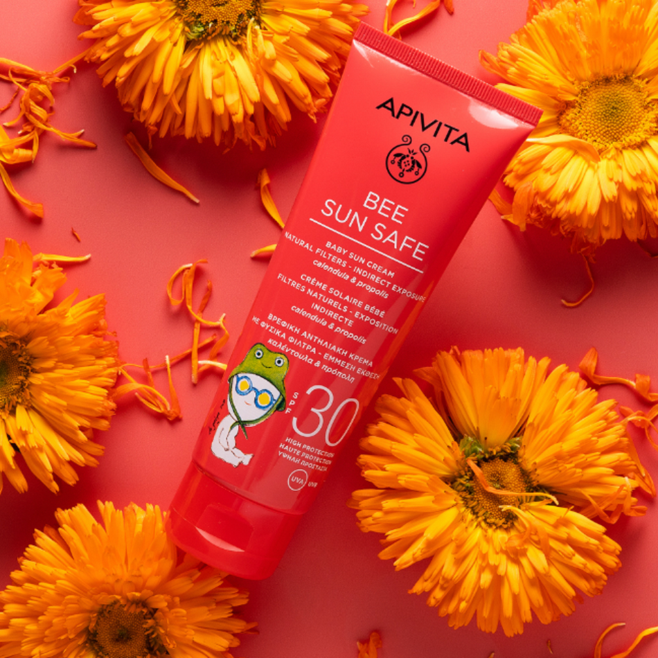 Apivita Bee Sun Safe Baby Sun Cream SPF30 100ml- Lillys Pharmacy and Health Store