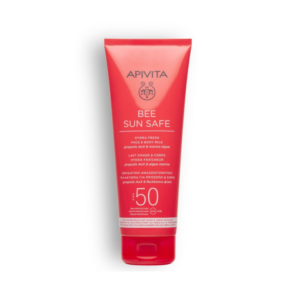 Apivita Bee Sun Safe Hydra Fresh Face & Body Milk SPF50- Lillys Pharmacy and Health Store