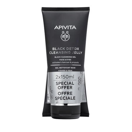 Apivita Black Detox Cleanser Duo 2 x 150ml- Lillys Pharmacy and Health Store