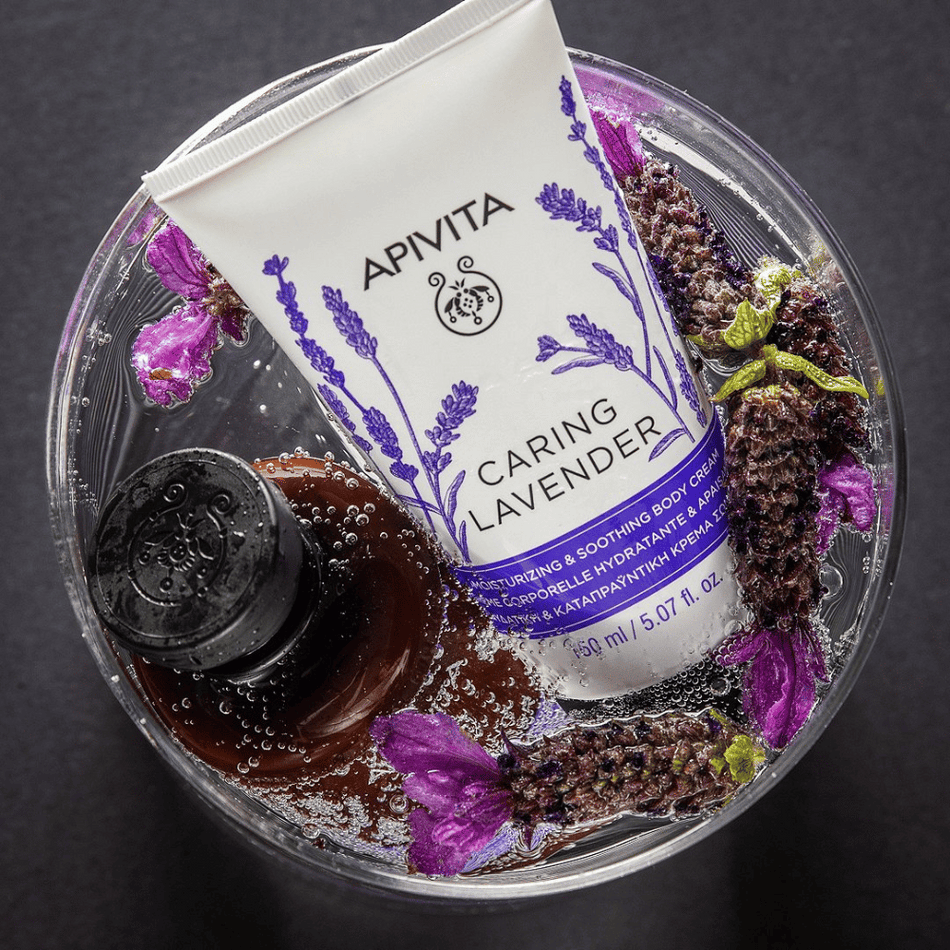 Apivita Caring Lavender Body Cream 150ml- Lillys Pharmacy and Health Store