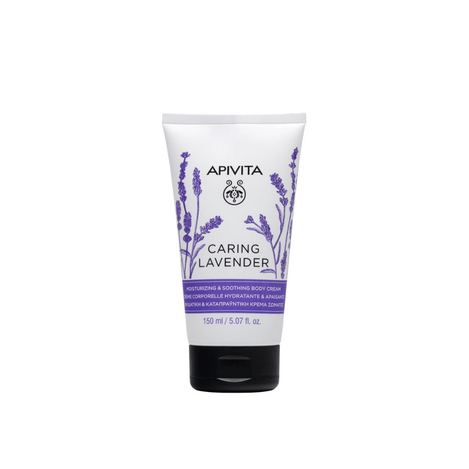Apivita Caring Lavender Body Cream 150ml- Lillys Pharmacy and Health Store