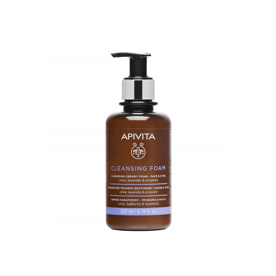 Apivita Cleansing Creamy Foam – Face & Eyes 200ml- Lillys Pharmacy and Health Store
