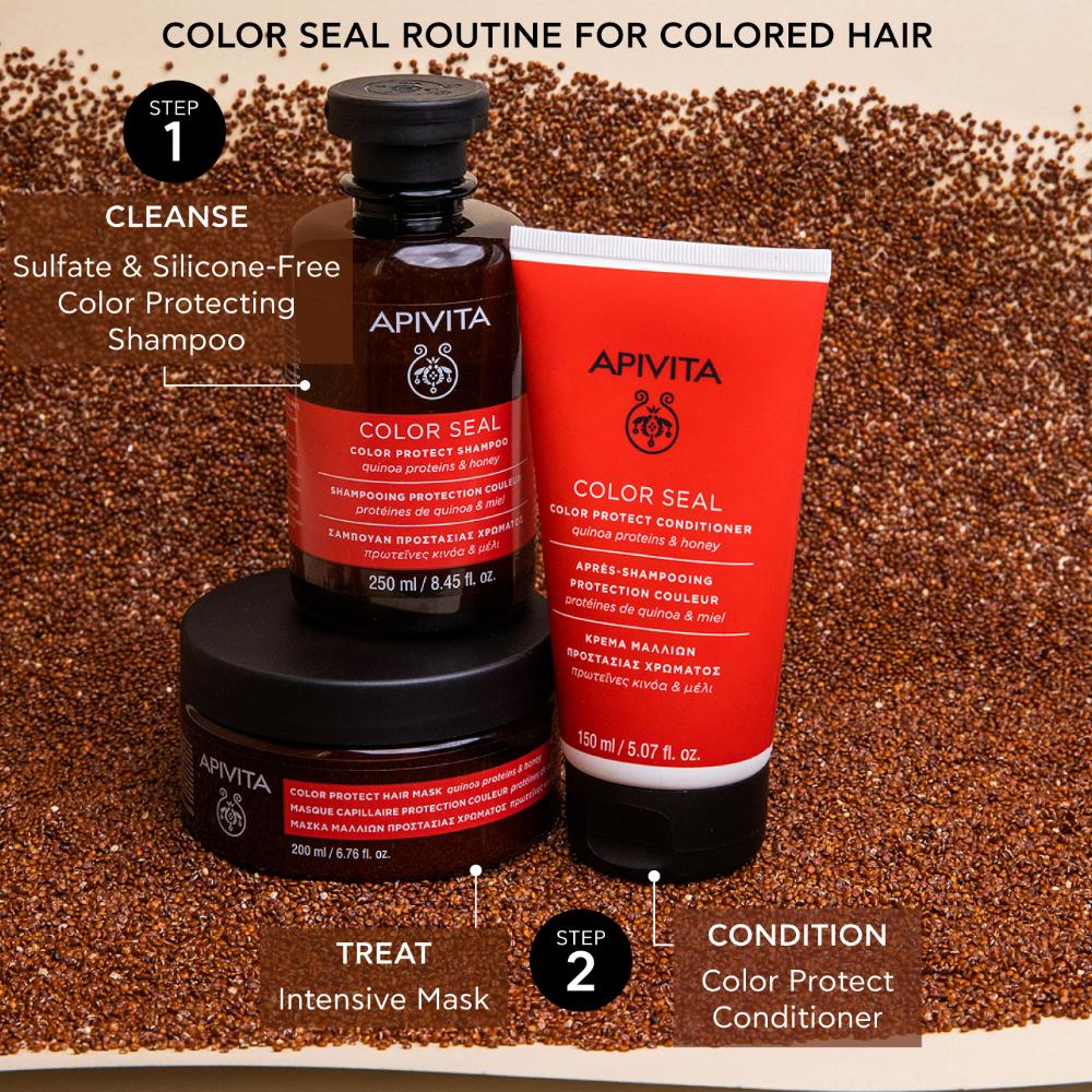 Apivita Color Seal Conditioner with Quinoa Protein & Honey 150ml- Lillys Pharmacy and Health Store