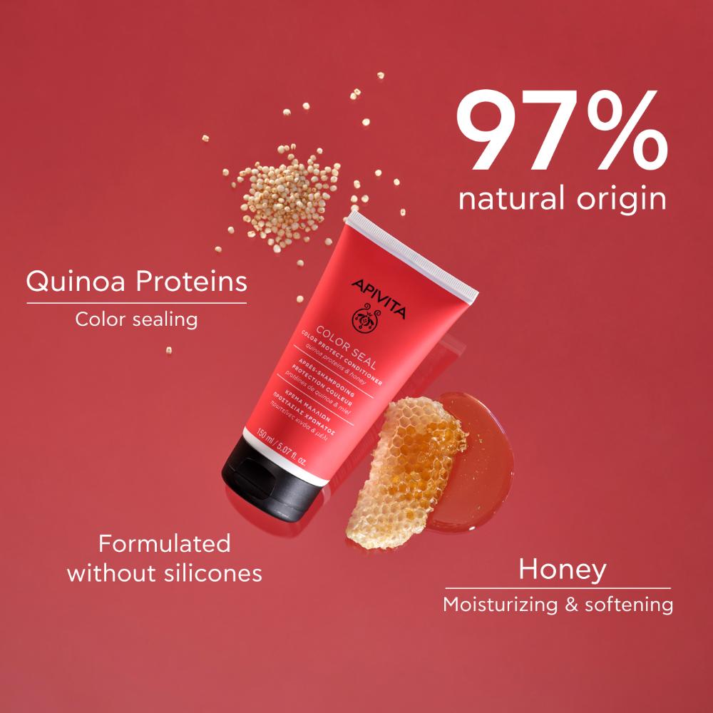 Apivita Color Seal Conditioner with Quinoa Protein & Honey 150ml- Lillys Pharmacy and Health Store