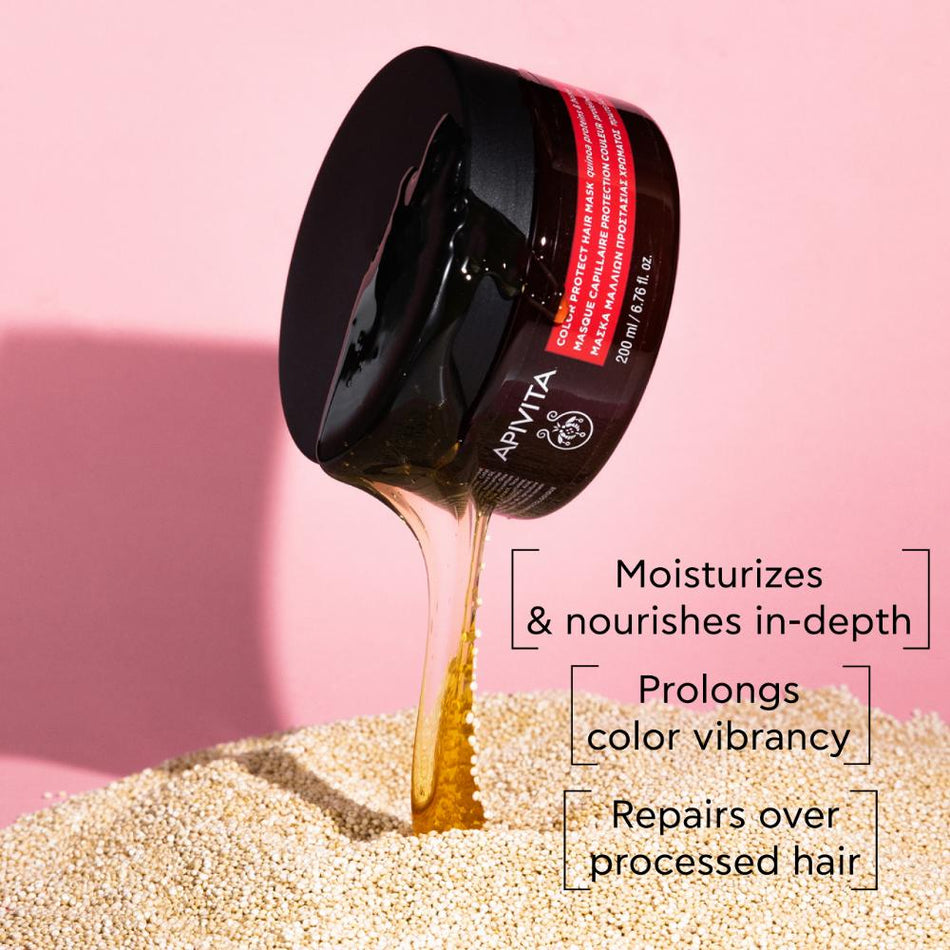 Apivita-Colour Protection Hair Mask 200ml- Lillys Pharmacy and Health Store