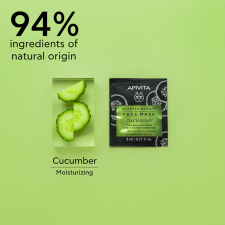 Apivita Express Cucumber Mask 2X8ml- Lillys Pharmacy and Health Store