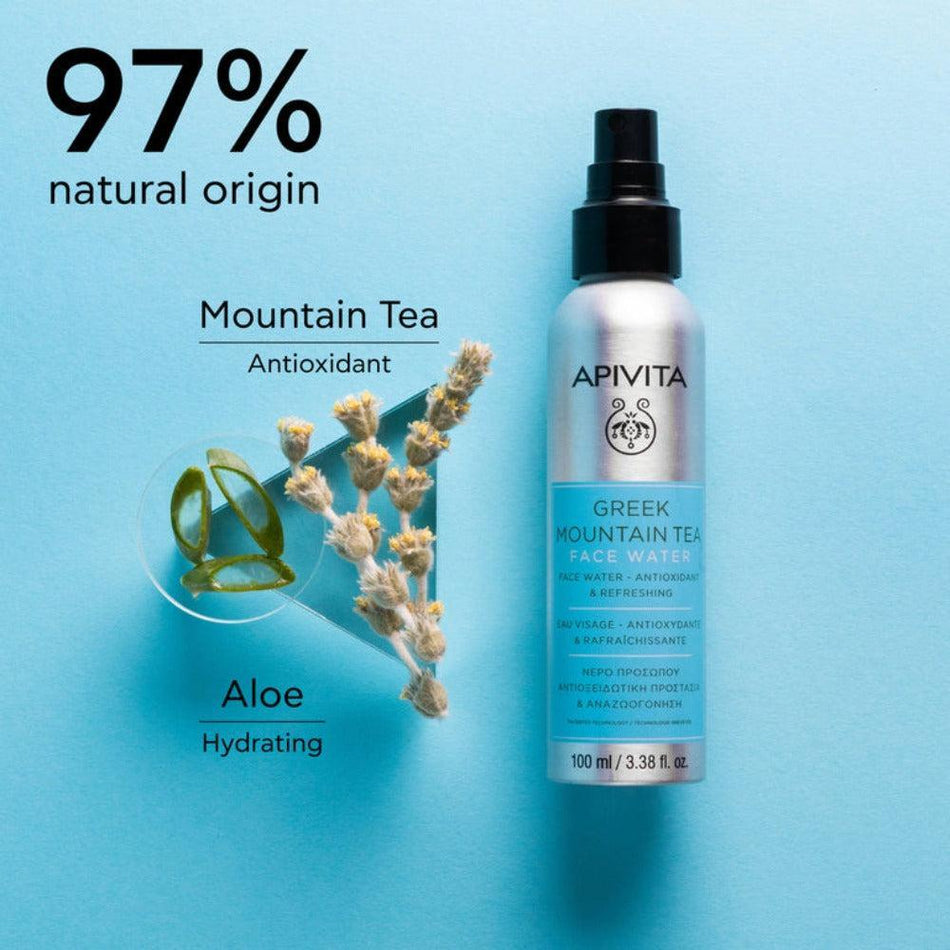 Apivita Greek Mountain Tea Face Water 100ml- Lillys Pharmacy and Health Store