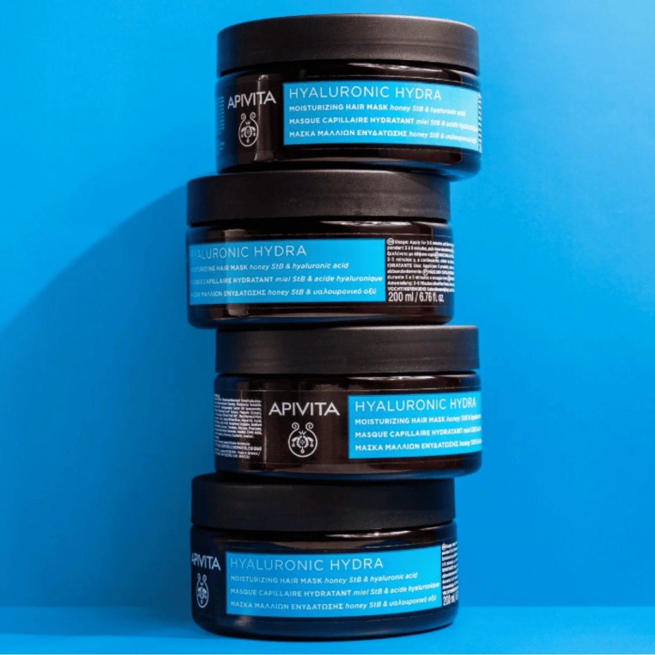 Apivita Hyaluronic Hydra Moisturizing Hair Mask 200ml- Lillys Pharmacy and Health Store