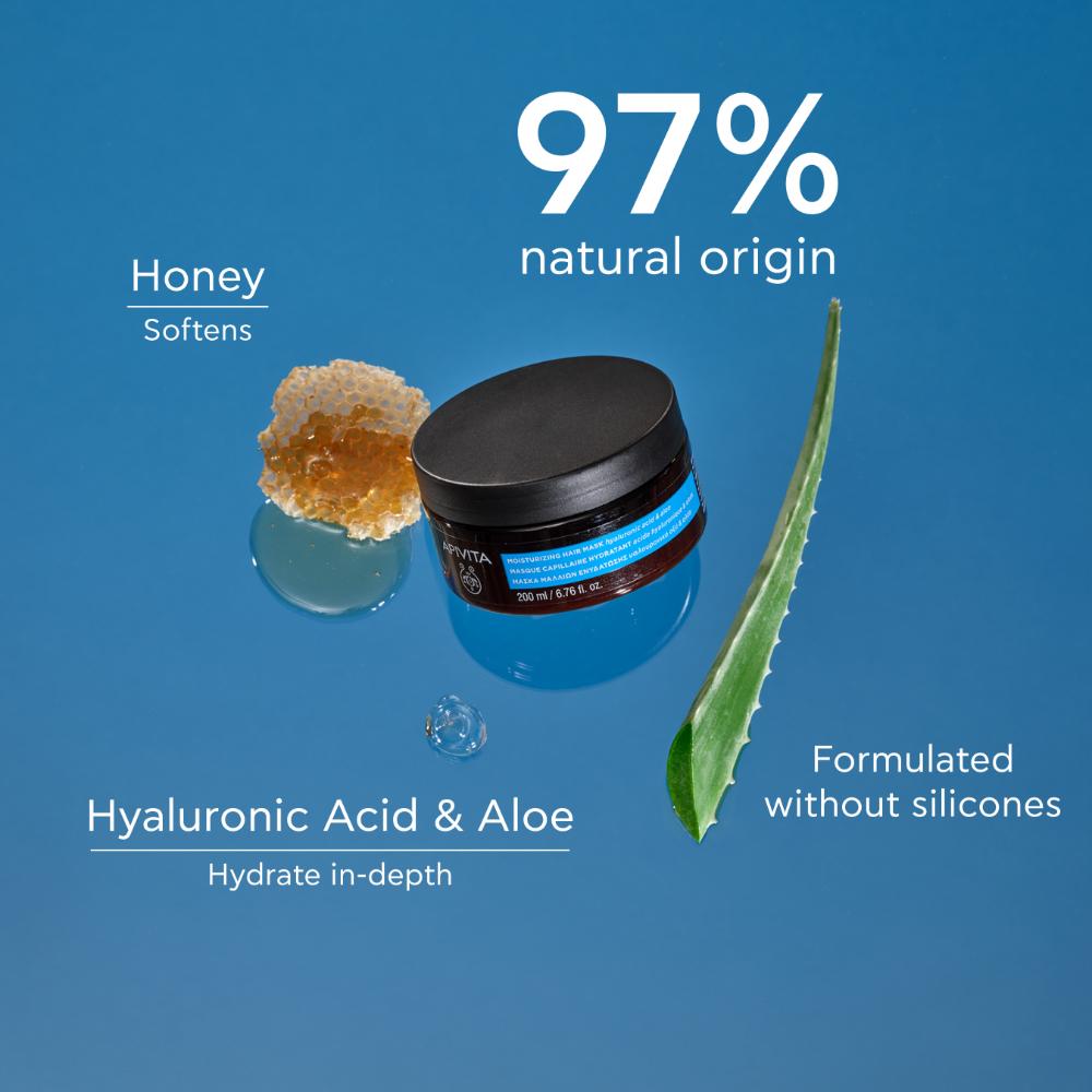 Apivita Hydration - Moisturizing Hair Mask 200ml- Lillys Pharmacy and Health Store