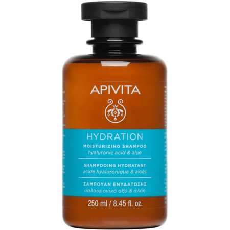 Apivita Hydration Moisturizing Shampoo Hyaluronic Acid & Aloe 250ml- Lillys Pharmacy and Health Store
