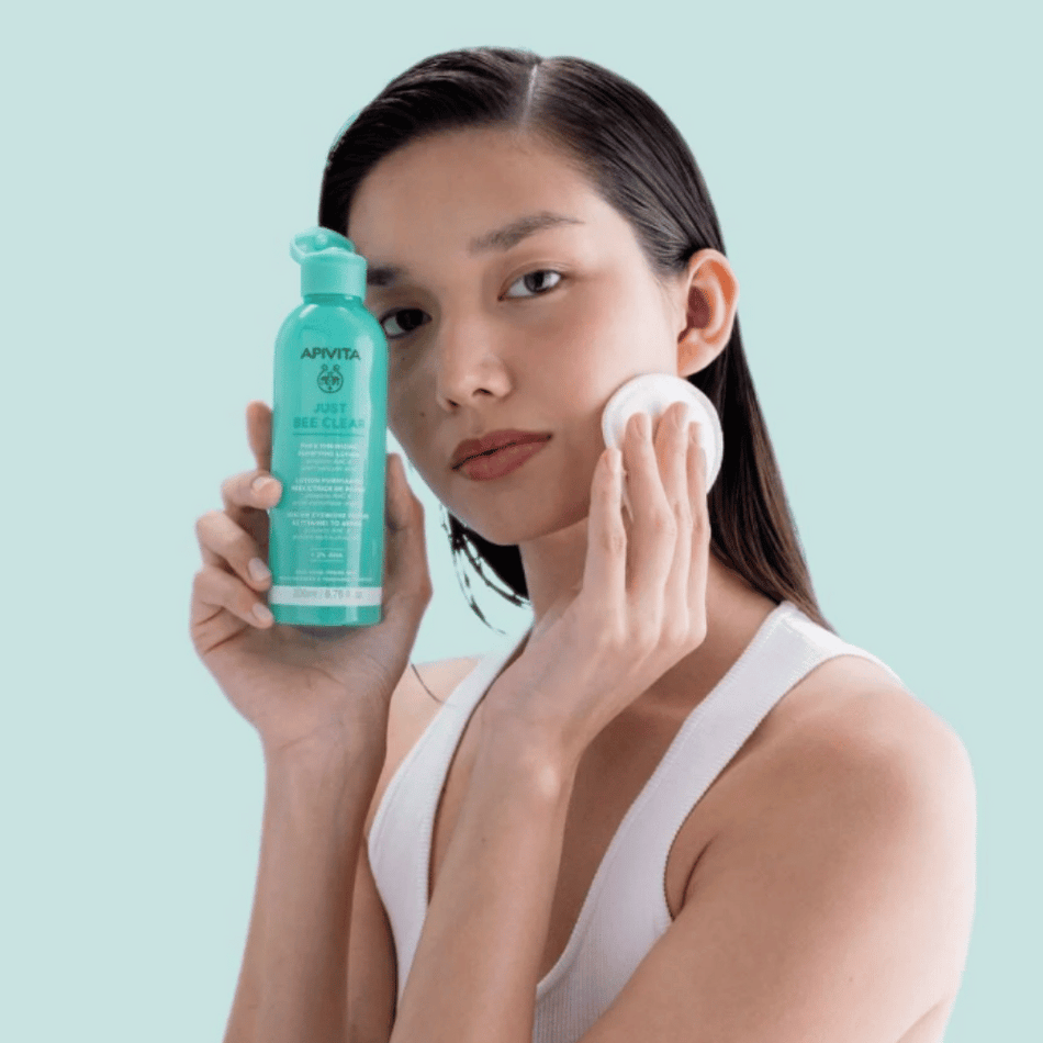 Apivita Just Bee Clear Pore Minimizing Purifying Lotion 200ml- Lillys Pharmacy and Health Store