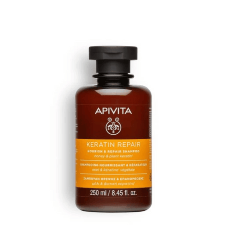 Apivita Keratin Repair Nourish & Repair Shampoo for Dry-Damaged Hair 250ml- Lillys Pharmacy and Health Store