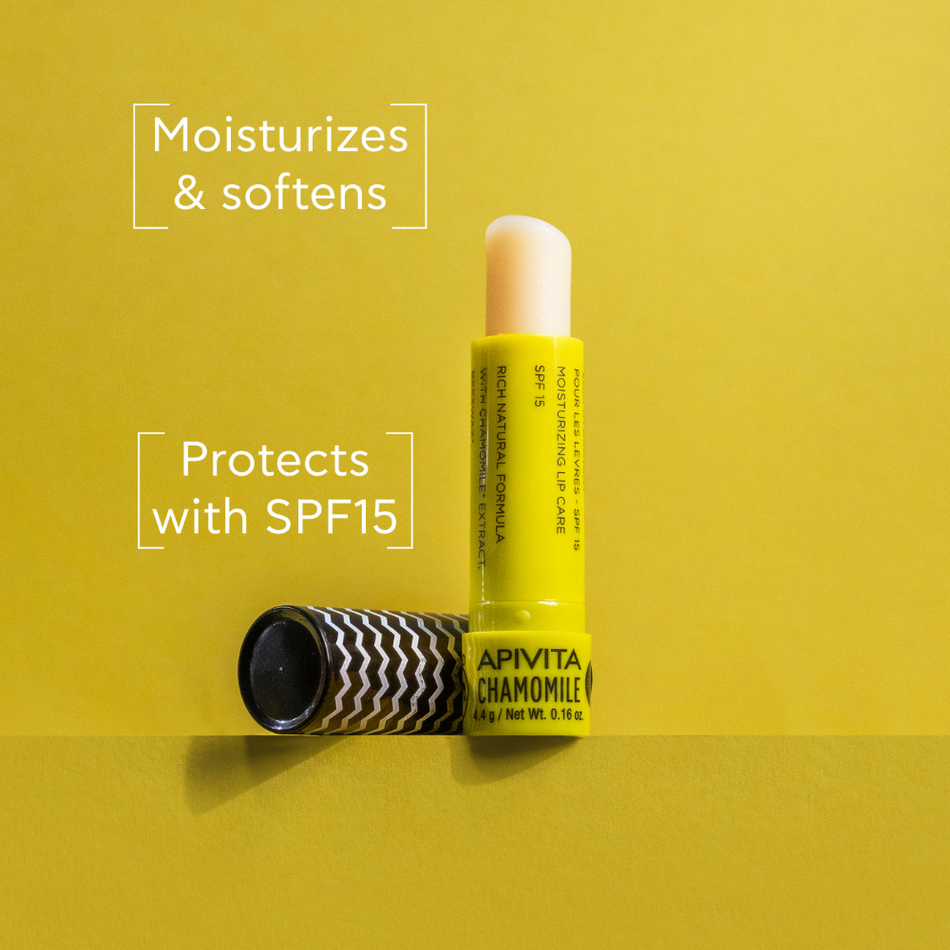 Apivita Lip Care With Chamomile 4.4G- Lillys Pharmacy and Health Store