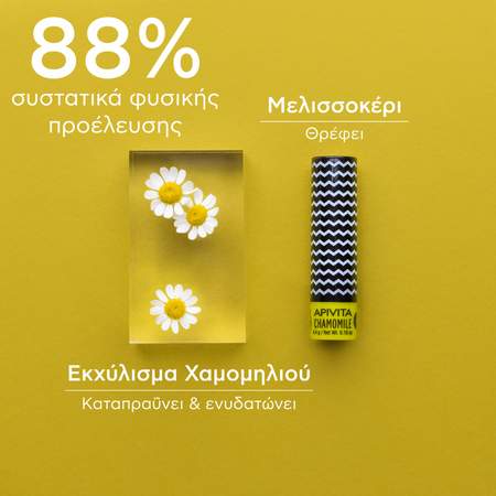 Apivita Lip Care With Chamomile 4.4G- Lillys Pharmacy and Health Store