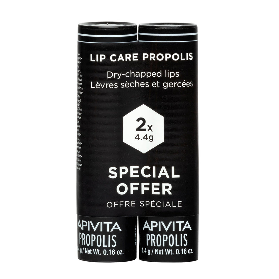 Apivita Lip Care With Hypericum & Propolis 2 x 4.4G- Lillys Pharmacy and Health Store