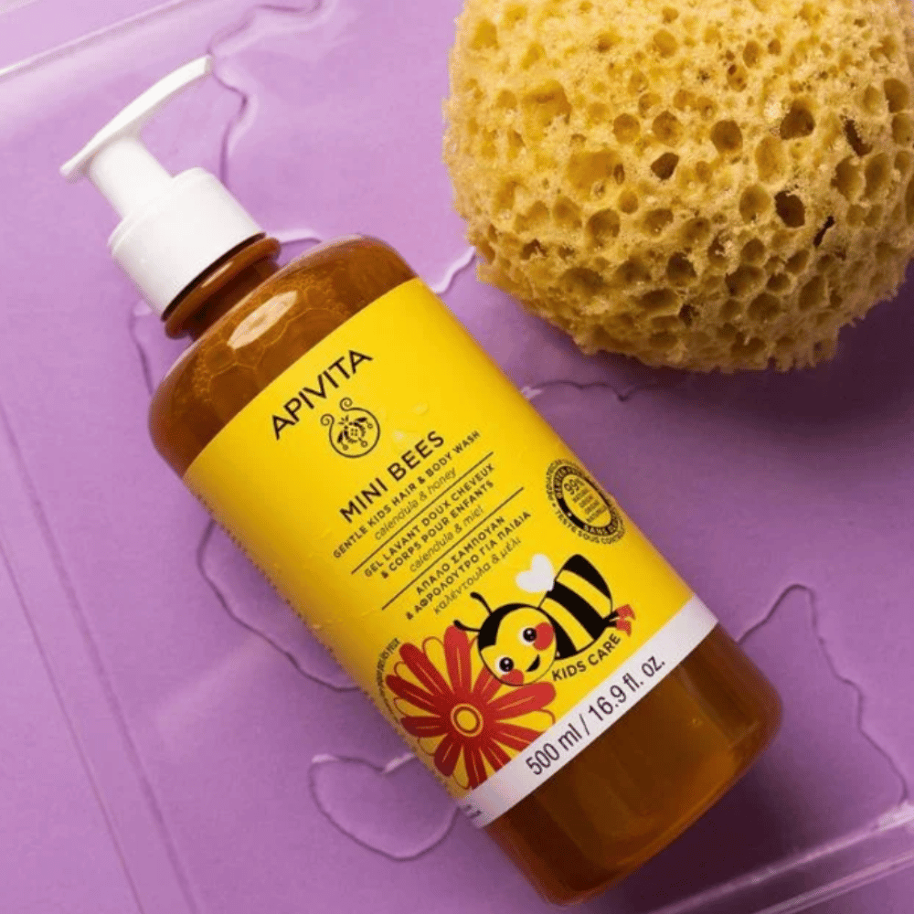 Apivita Mini Bees Gentle Calendula Honey Gel Shampoo 500ml- Lillys Pharmacy and Health Store