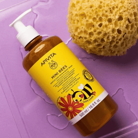Apivita Mini Bees Gentle Calendula Honey Gel Shampoo 500ml- Lillys Pharmacy and Health Store