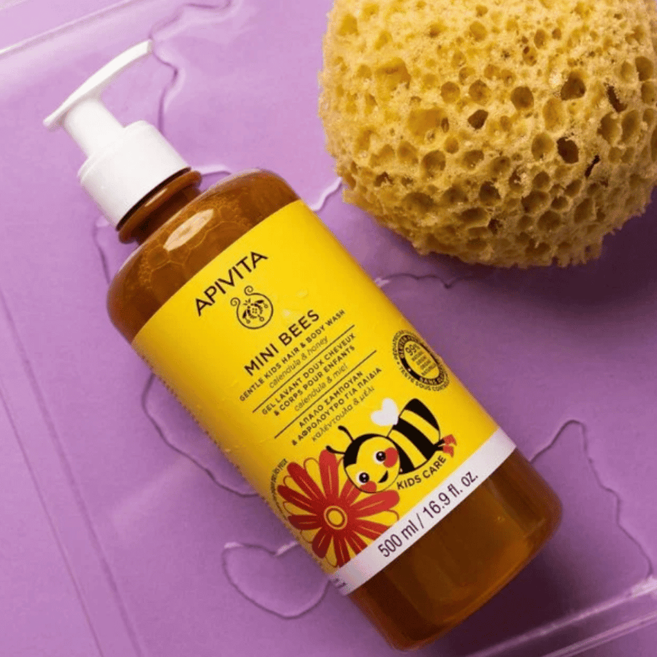 Apivita Mini Bees Gentle Calendula Honey Gel Shampoo 500ml- Lillys Pharmacy and Health Store