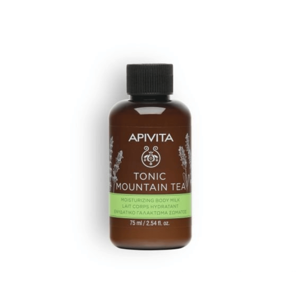 Apivita Mini Tonic Mountain Tea Body Milk - 75ml- Lillys Pharmacy and Health Store