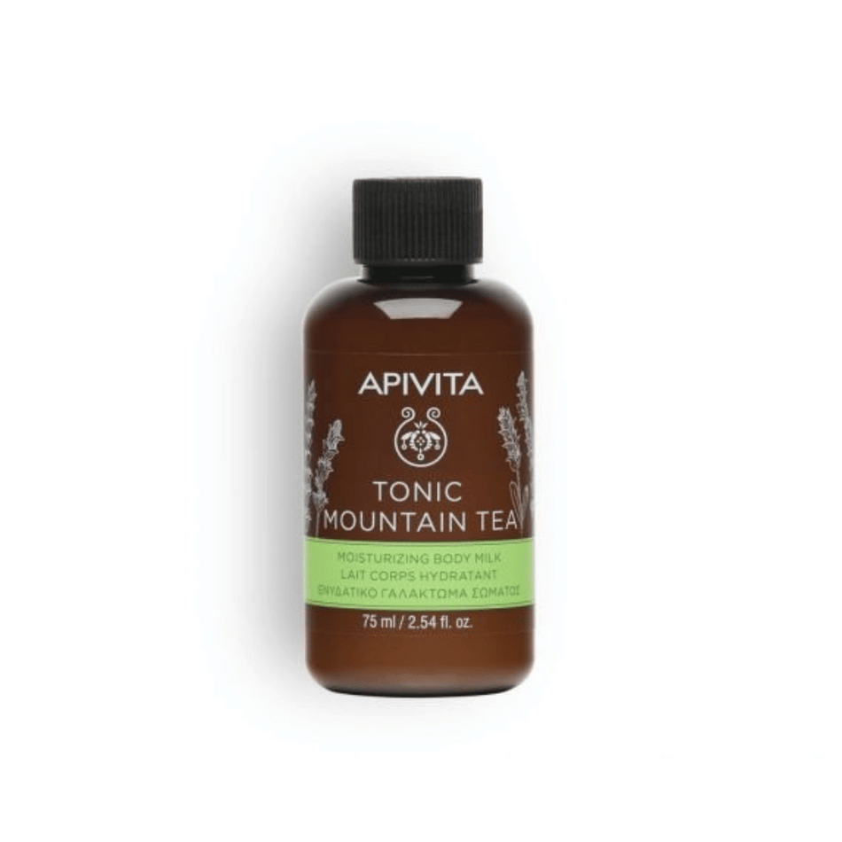Apivita Mini Tonic Mountain Tea Body Milk - 75ml- Lillys Pharmacy and Health Store