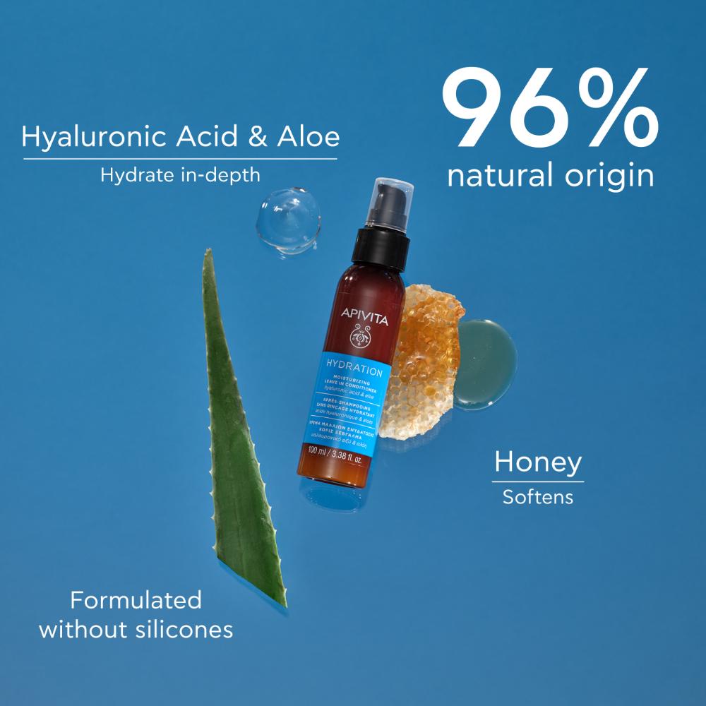 Apivita Moisture Leave In Conditioner 100ml- Lillys Pharmacy and Health Store