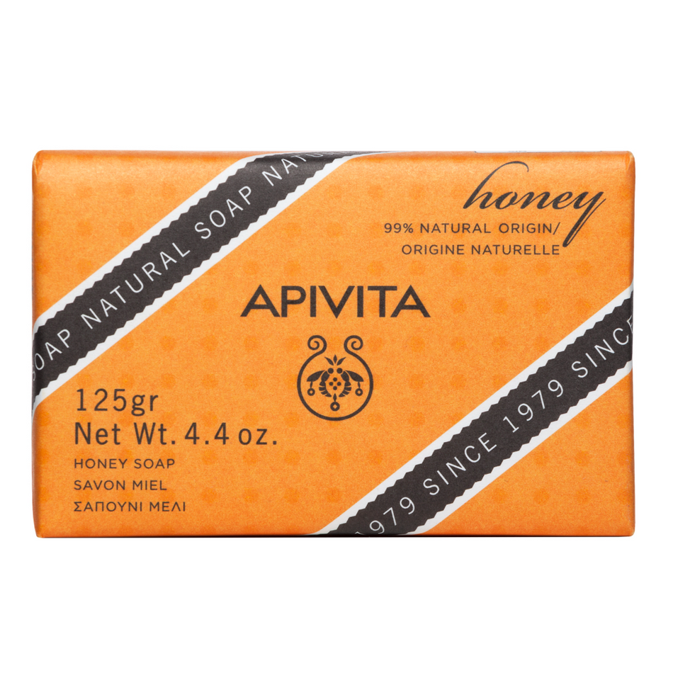 Apivita Natural Soap Honey 125G- Lillys Pharmacy and Health Store