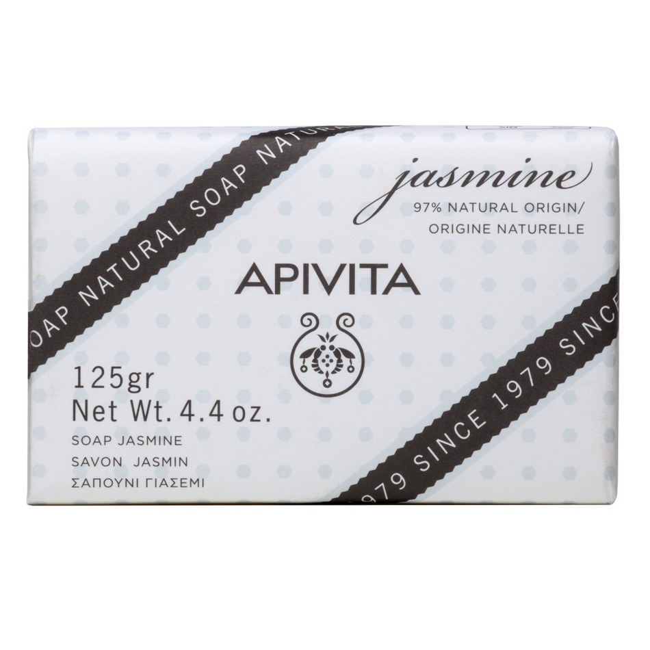 Apivita Natural Soap Jasmine 125G- Lillys Pharmacy and Health Store