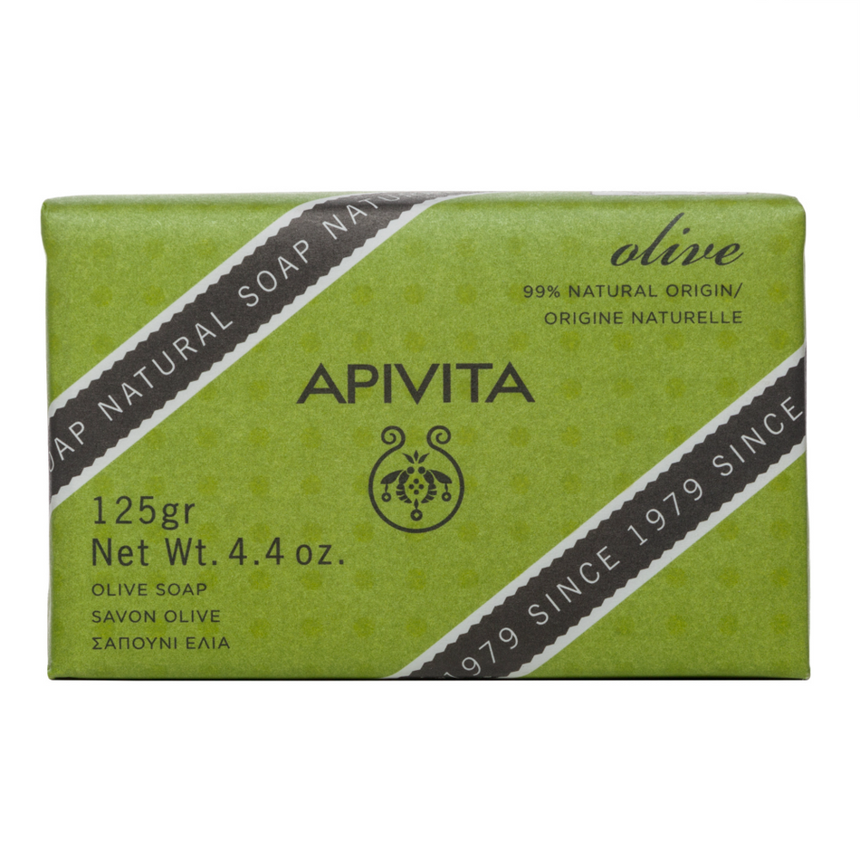 Apivita Natural Soap Olive Oil 125G- Lillys Pharmacy and Health Store