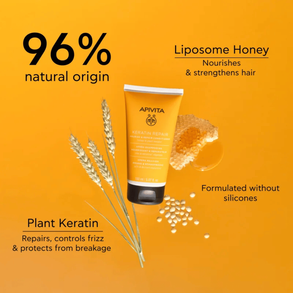 Apivita Nourish & Repair Conditioner Olive & Honey 150 ml- Lillys Pharmacy and Health Store