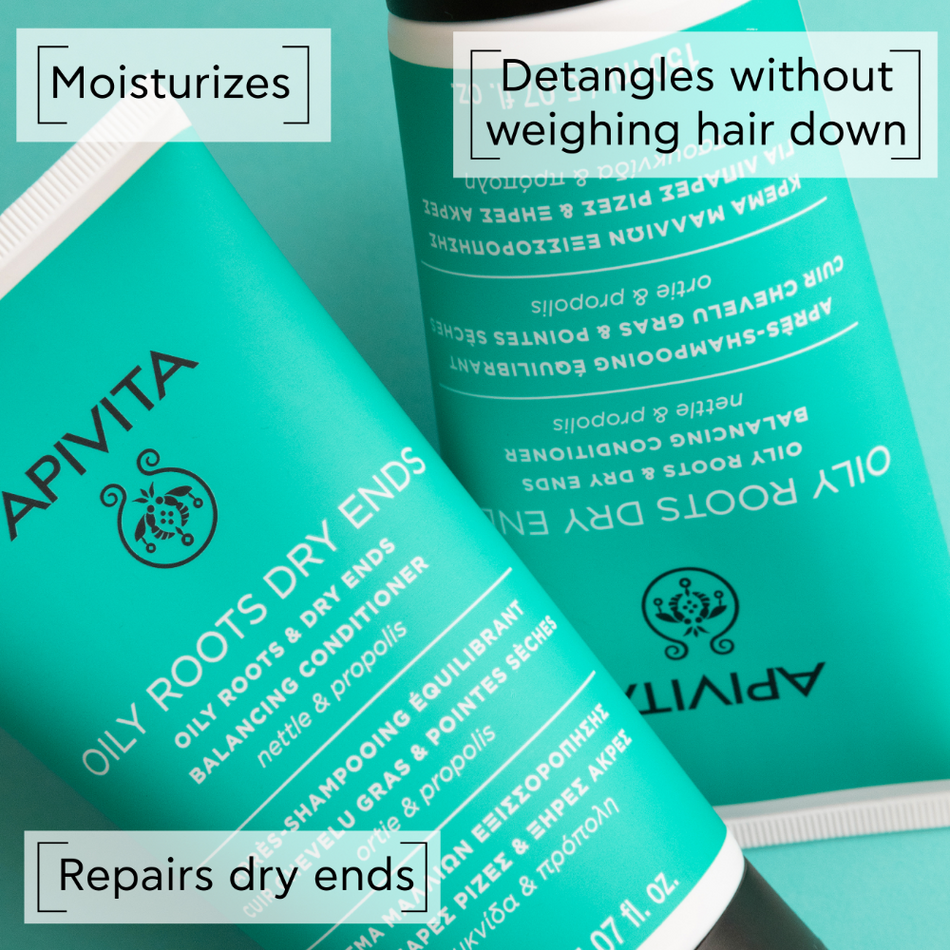 Apivita Oily Roots & Dry Ends Balancing Conditioner 150ml- Lillys Pharmacy and Health Store