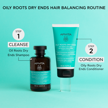 Apivita Oily Roots & Dry Ends Balancing Conditioner 150ml- Lillys Pharmacy and Health Store