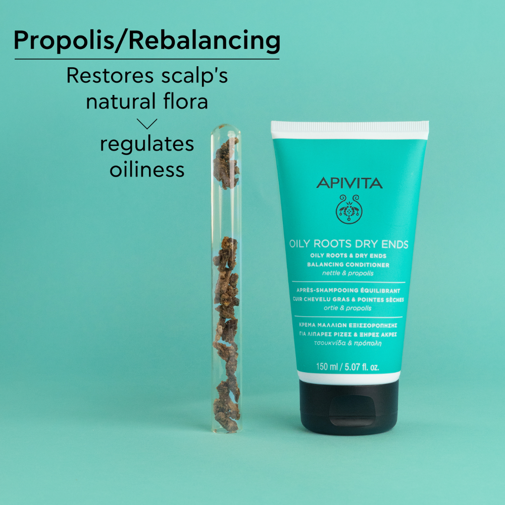 Apivita Oily Roots & Dry Ends Balancing Conditioner 150ml- Lillys Pharmacy and Health Store