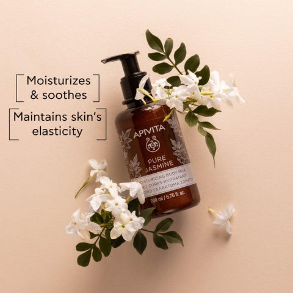 Apivita Pure Jasmine Moisturizing Body Milk 200ml- Lillys Pharmacy and Health Store